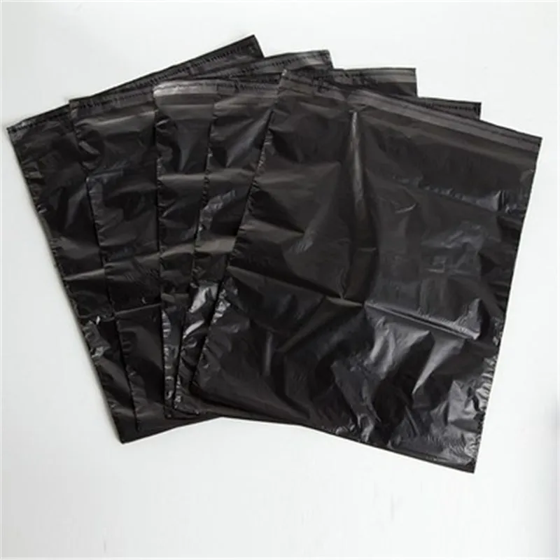 100Pcs Black Smooth Nieuwe Pe Plastic Poly Opbergtas Envelop Mailing Zakken Zelfklevend Seal Plastic Pouch Verzending Tassen mailer