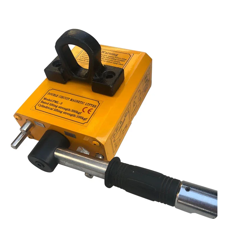 Ventosa a piastra sottile a magnete permanente 300 kg-1 tonnellate doppio circuito magnetico jack a magnete permanente magnetico super forte per acciaio