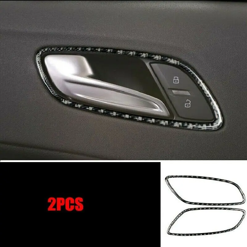 

Car inner door handle bowl cover carbon fiber sticker accessories interior for Audi tt 8n 8J MK1 MK2 Mk3 TTRS 2008-2014