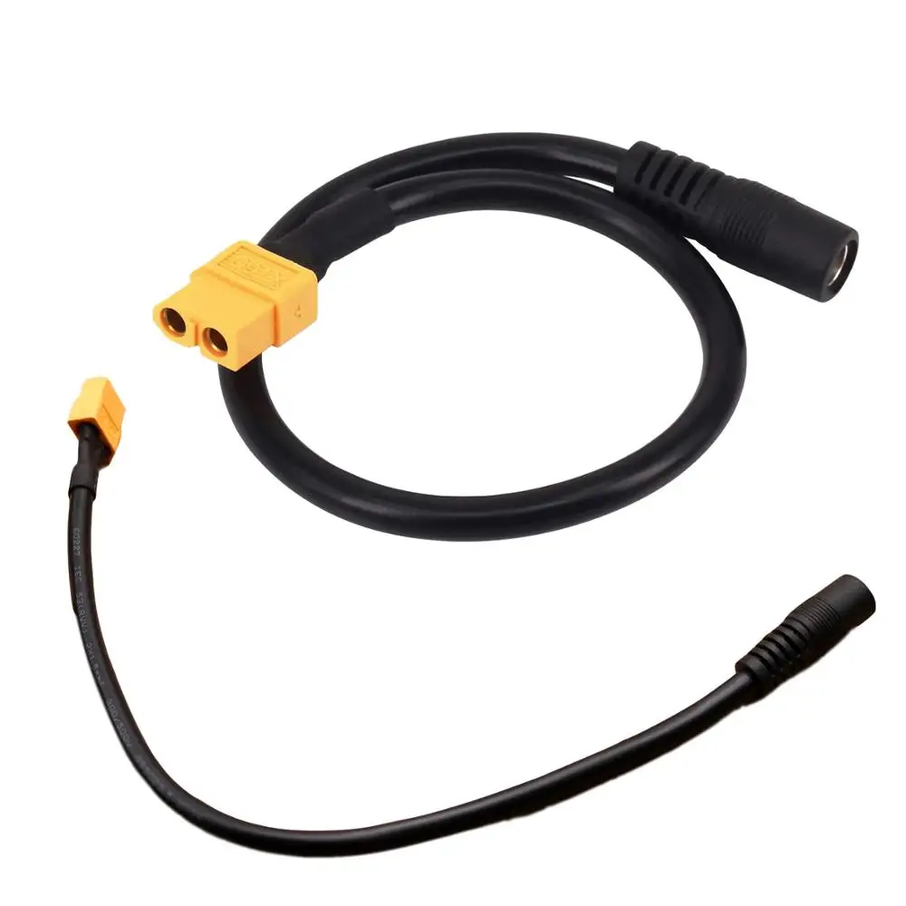 sourcing map Câble d'extension XT60 300 VDC - 12 AWG - 1,5 m XT60 mâle vers femelle - Pour batterie RC - Station d'alimentation portable - Panneau solaire - Drone FPV