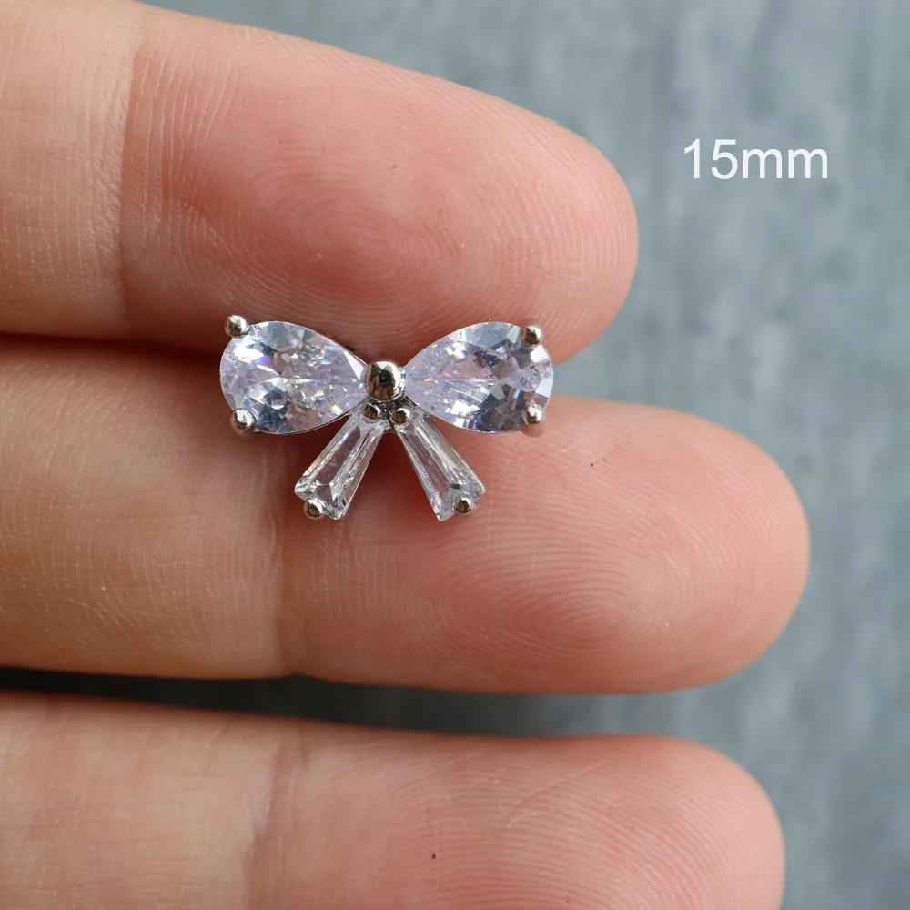 5pc Luxury Crystal Buttons Rhinestone Cubic Zirconia Button for Clothes Decorative CZ Sewing Cashmere Knit Cardigan