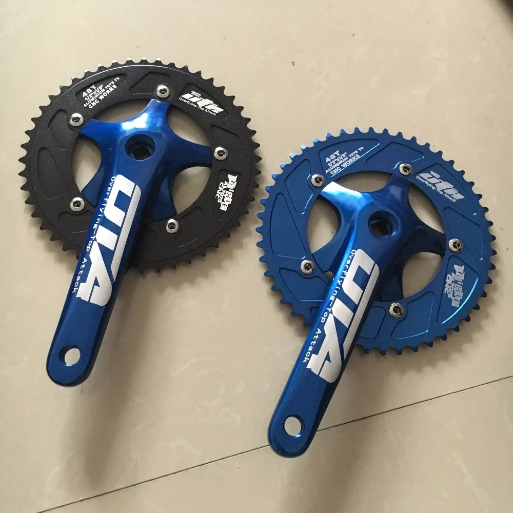 OTA Single Speed /Fixed gear/Fixie /Track Bike Crankset Alloy CNC Chain-rings 48T