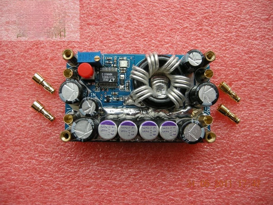 Módulo de fonte de alimentação portátil do computador do carro. 15a ltc3780 buck-boost módulo de fonte de alimentação DC-DC