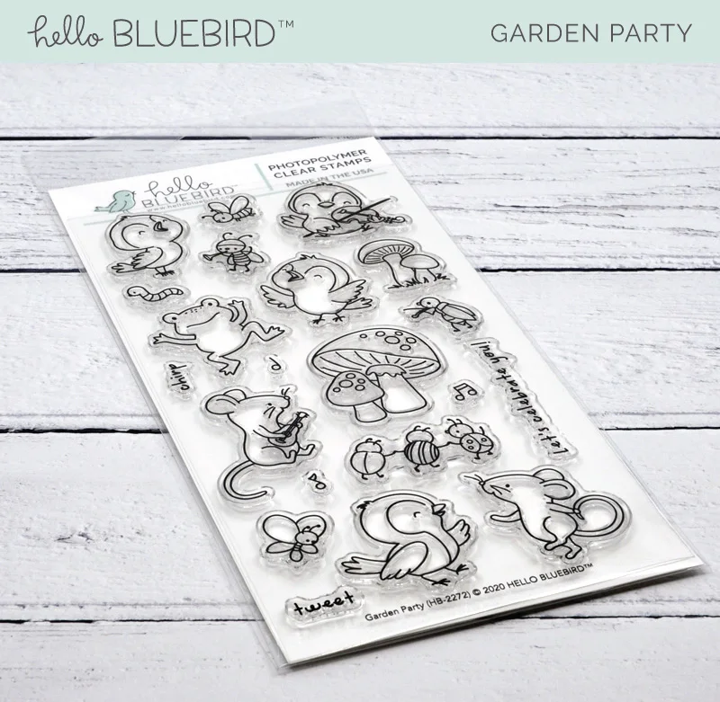 GARDEN  PARTY  Metal Cutting Dies and clear stamps Stencils for DIY Scrapbook Photo Album Paper Card Decorative Embossing