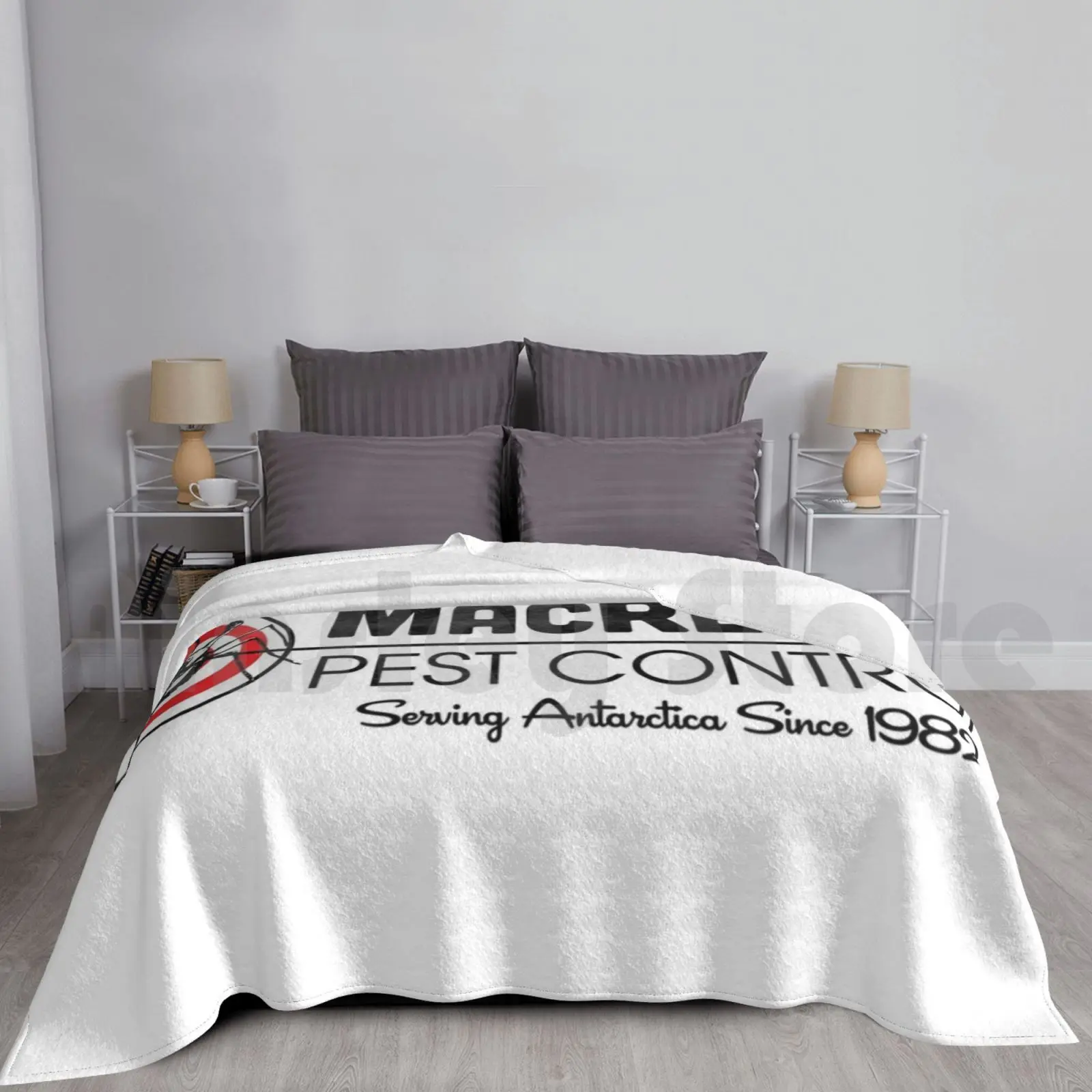 Macready Pest Control Blanket Fashion Custom Macready Kurt Russell The Thing Thing John Carpenter 80s Antarctic