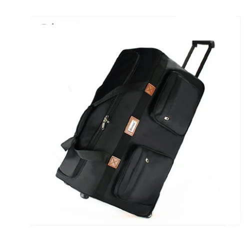 

28 Inch Men large capacity Travel trolley bag 32 Inch Oxford Trolley Wheeled Bags Rolling Luggage bag Carry On hand Luggage Bag