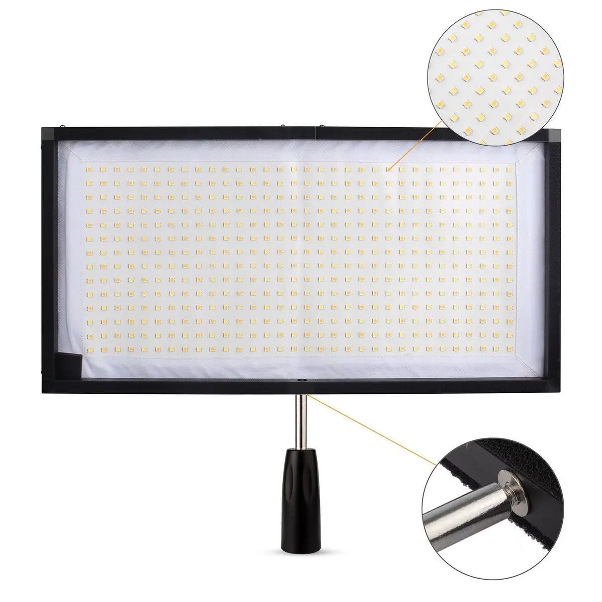 Travor FL-3060A 30x60cm Flex 3200-5500K 480 LED Flexible Moldable LED Video Fabric Light Slim Ultralight Panel with 2.4G Remote