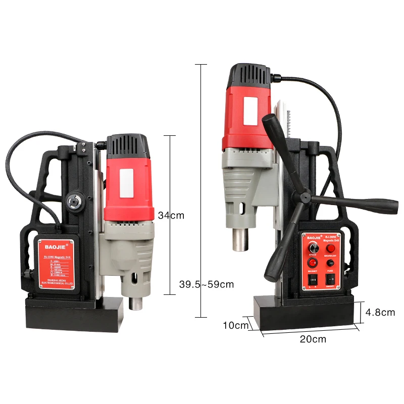 Magnetic Drill Suction Iron Drill Tapping Drill Attack Machine Adjustable Speed Forward and Reverse Electric Drill