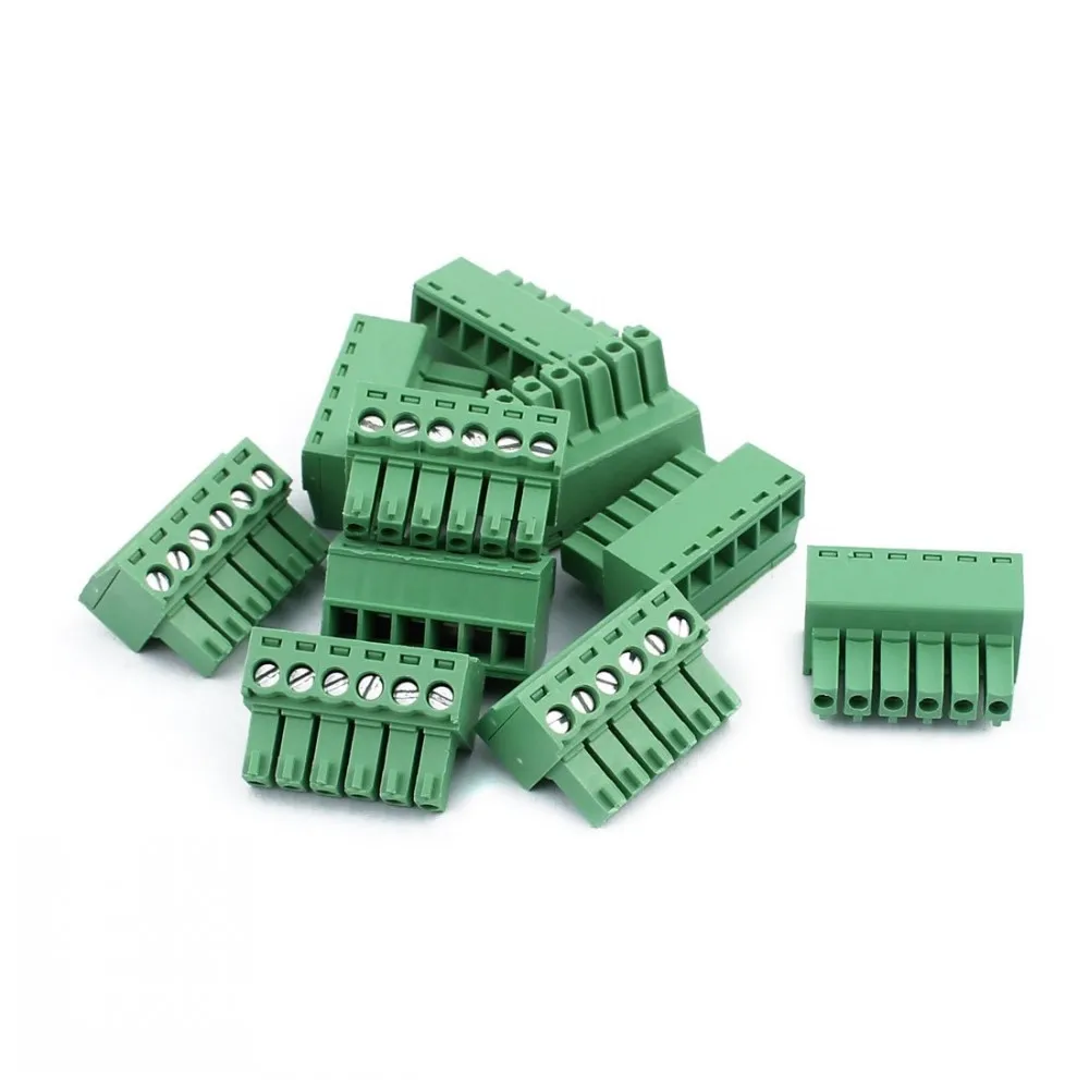 100 Stück 3,5mm Rastermaß KF2EDGK Schraubklemmen für Leiterplatten, rechtwinklige 2/3/4-polige Stecker/Buchsen, steckbare Morsettiera-Verbinder – Detail 2