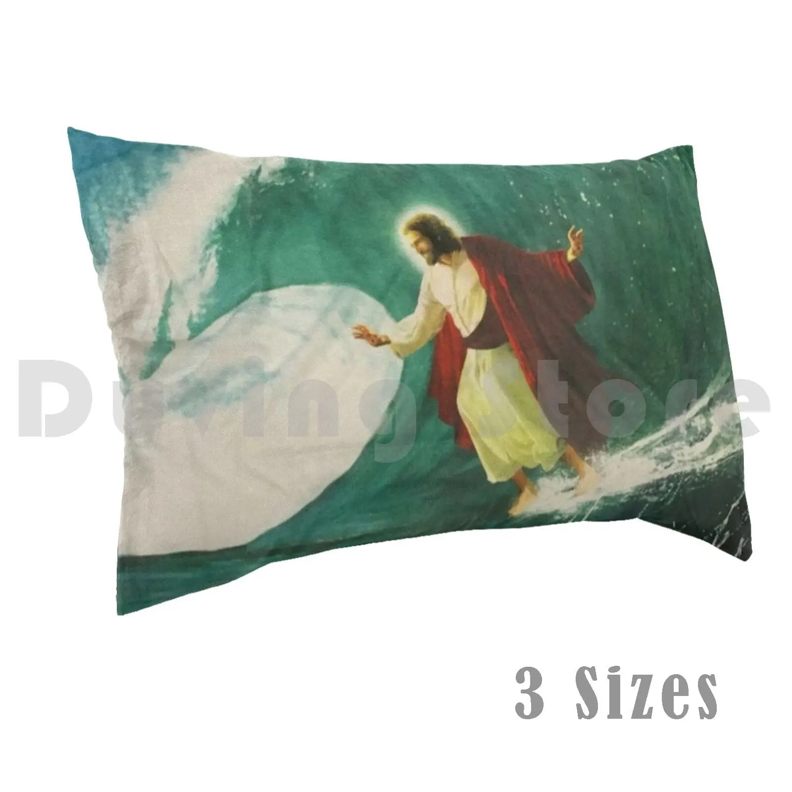 

Surfing Jesus Pillow Case Printed 50x75 Yesus Jesus God Angel Wave Jun2021 Black Lives Matter Syfl Case