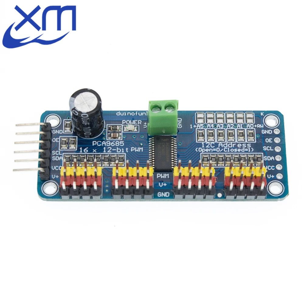 16 Channel 12-bit PWM/Servo Driver-I2C interface PCA9685 module