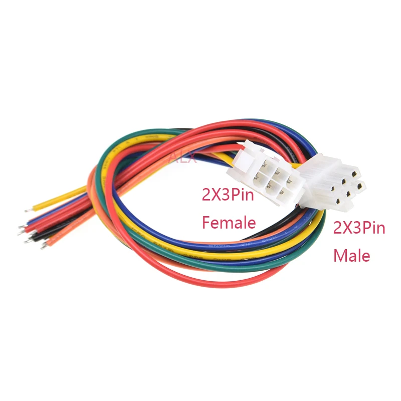 2PCS 30CM 5556 5557 5559 2*2/3/4/5/6/8/10 PIN connector male female plug with wire cable 4.2MM PITCH 18AWG 2X1/2X3/2X4/2X5/2x6