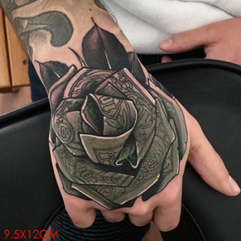 

Waterproof Temporary Tattoo Sticker flower rose Fake Tatto Flash Tatoo Hand Arm art Tattoos for Girl Women Men