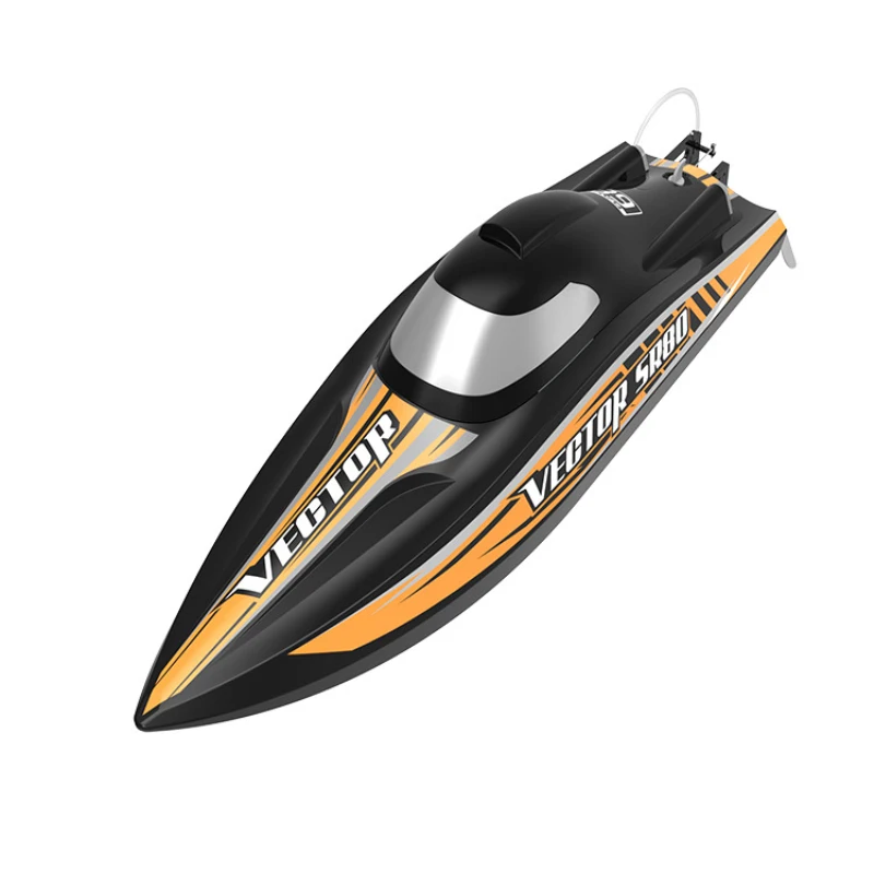 Motoscafo raffreddato ad acqua RC impermeabile senza spazzole 80CM 2.4G 400M 70 KM/H Super Navigation ad alta velocità Prompt giocattolo per barche