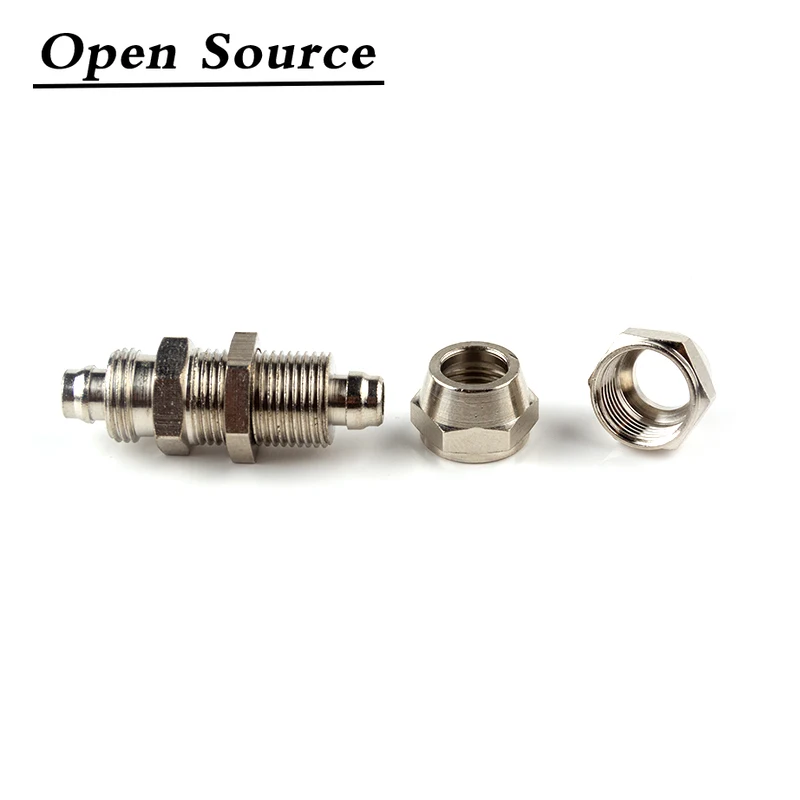 Tubo OD de 4mm, 6mm, 8mm, 10mm, 12mm, 14mm, 16mm, accesorio de tubería de latón neumático de rosca rápida, tipo T, tipo L, tipo de diafragma cruzado