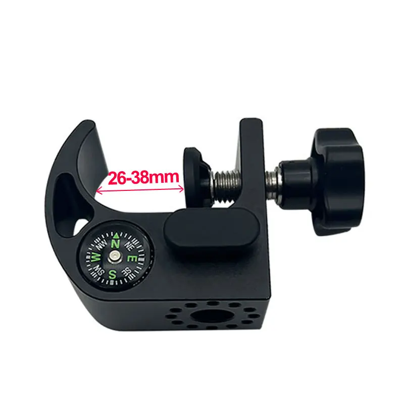 GNSS GPS Pole Clamp With Compass & Open Data Collector Cradle Pole Holder Mount