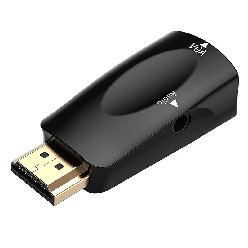 Felkin adattatore HDMI compatibile con VGA con cavo Audio convertitore Video HDMI maschio a VGA femmina 1080P per proiettore portatile HDTV