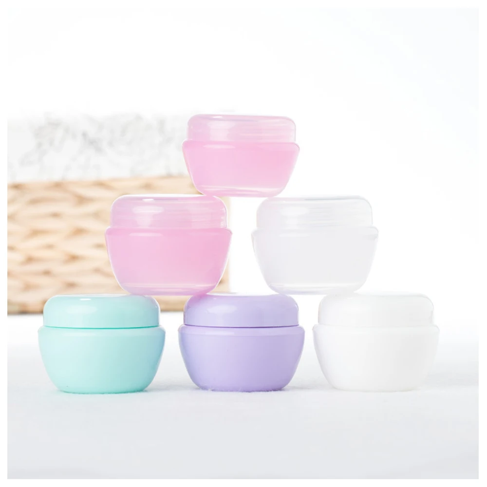 

500pcs/lot Empty Cosmetic Containers with Lids 20g Plastic Small Refillable Travel Bottle for Slime, Samples, Lotion, Creams