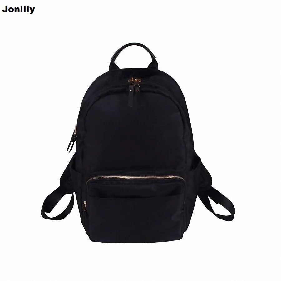 

Casual Oxford Women Backpack Black Waterproof Nylon School Bags For Teenage Girls Fashion Travel Backpack Tote Mochila