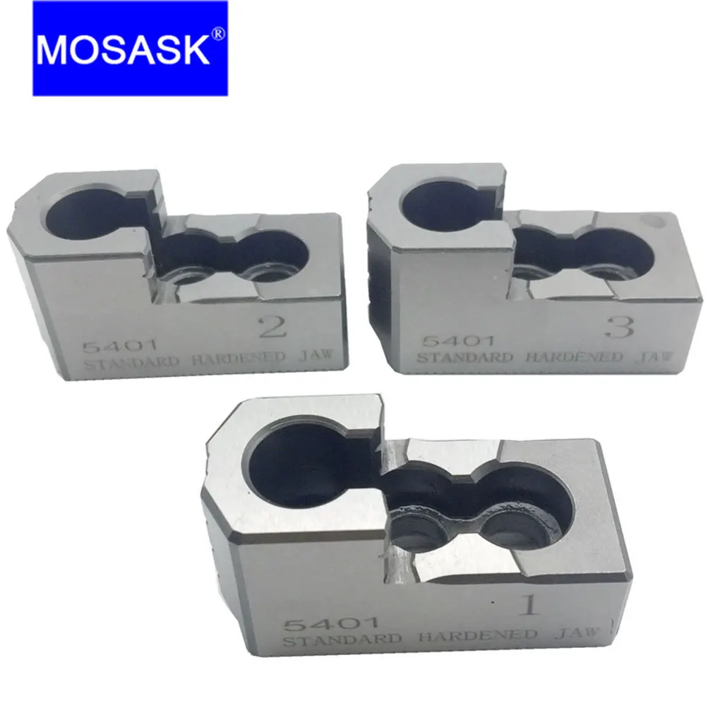 MOSASK 5 6 8 10 Inch  CNC Lathe Accessories Standard Hollow Collet Hydraulic Hard Jaw