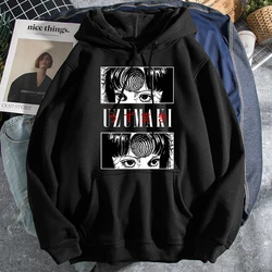 Horror Spiralizer Demonizer Japan Anime 80S 90S WOMEN MEN Hoodies Pullover Tomie Junji Ito Harajuku Streetwear Men's Hoodie 2021