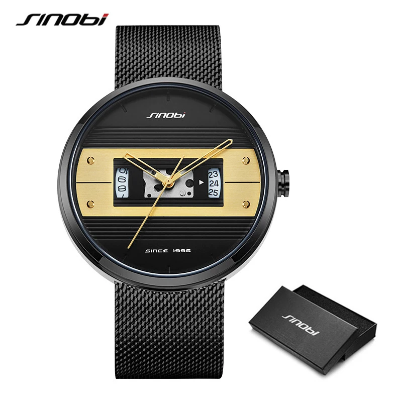 

Creative Sinobi Watch Wrist Watch Men Waterproof Military Army Stainless Steel Male Clock Top Brand Luxury New Man Sport Watches