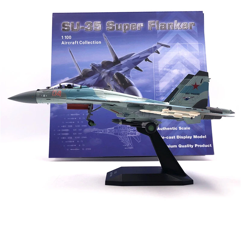 Jason TUTU-avión de combate de la Fuerza Aérea rusa Su 35, modelo de aleación, modelo de avión fundido a presión, aviones de metal a escala 1:100, triangulación de envíos