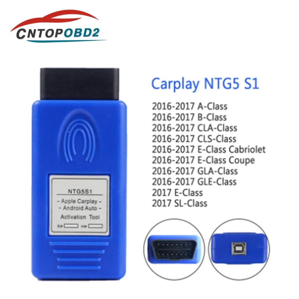 

CarPlay NTG5S1 For Apple/Android OBD2 Auto Activation Tool For Mercedes For Benz NTG5 S1 CarPlay Original Protocol Communication