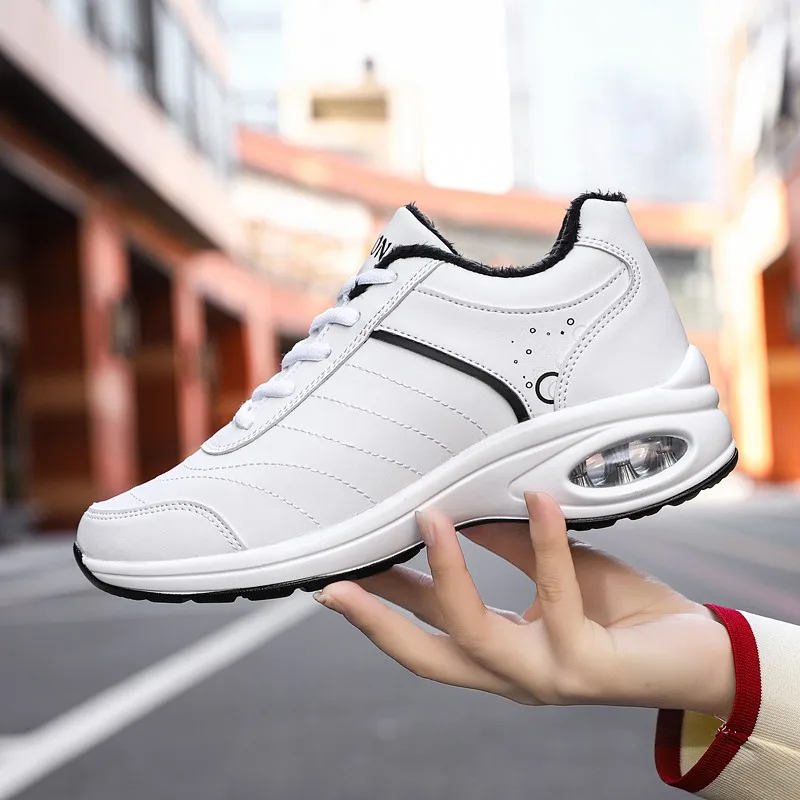 STRONGSHEN Women Winter Shoes High Quality Winter Warm Push Ankle Boots Women Platform Female Wedge Waterproof Botas Mujer