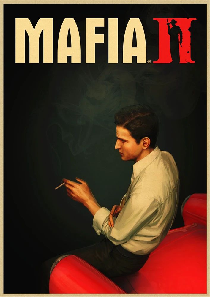 Mafia III klasyczna ekscytująca gra gra plakat z papieru pakowego salon dekoracja ścienna domu plakat retro