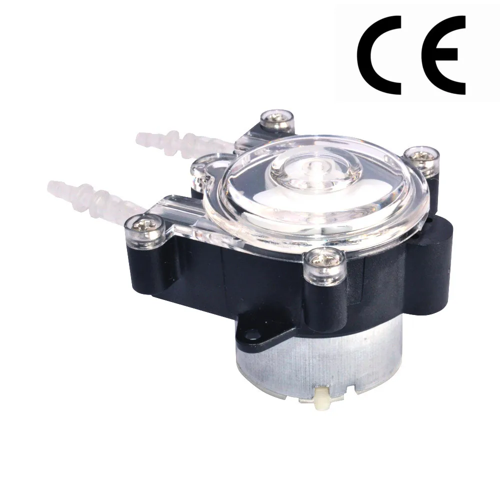 12V DC Peristaltic Dosing Pump Water Device Mini Fish Tank Motor 25-70ml/min