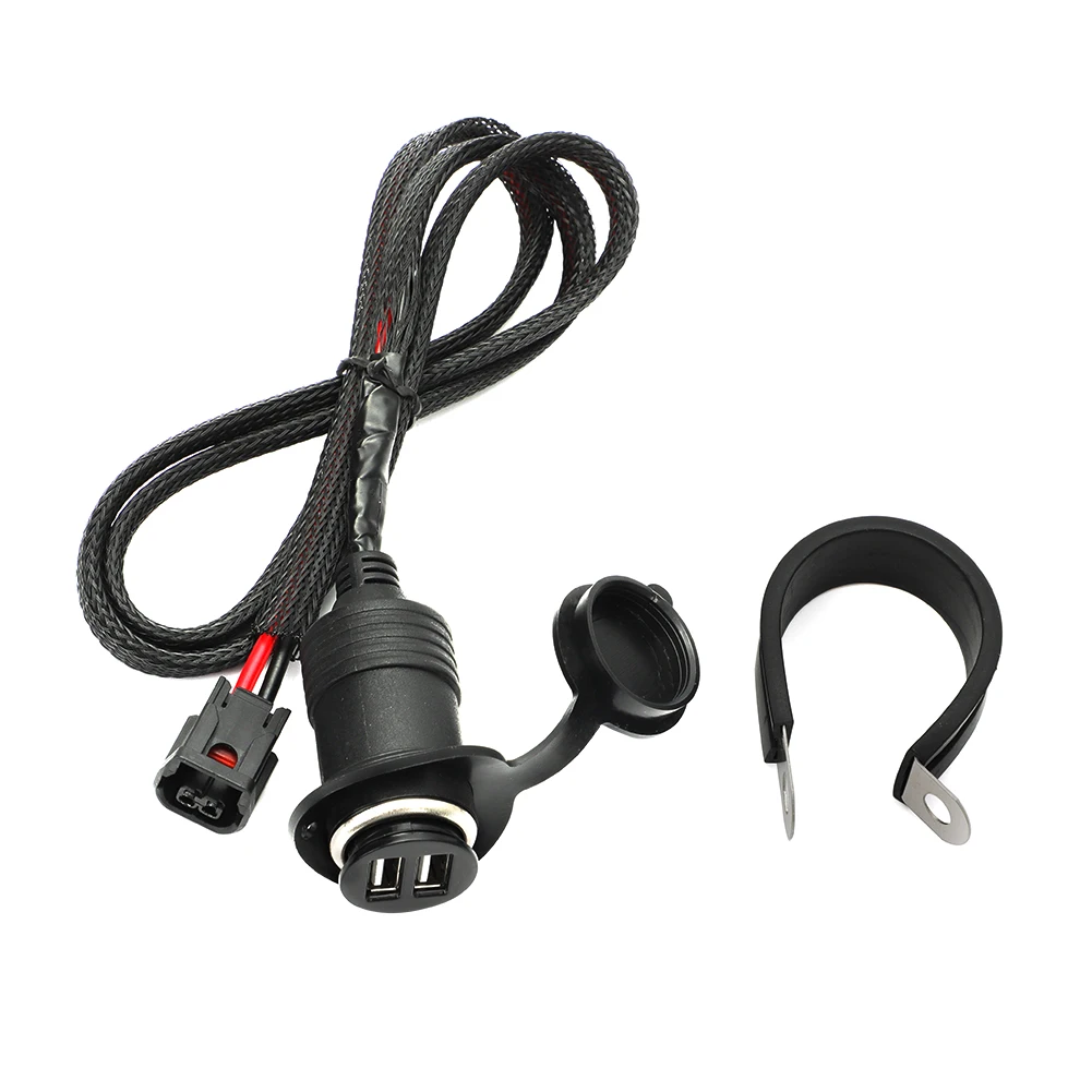 Accesorio USB Dual para Honda CRF300L CRF250L 17-22 Rally, toma de corriente conmutada, encendido, Plug And Play, resistente al polvo, resistente al agua