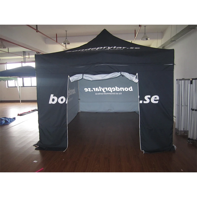 Free Shipping 3X3m Advertising Pop Up Tents Print Company logo (Roof,Three Full Walls and Door)