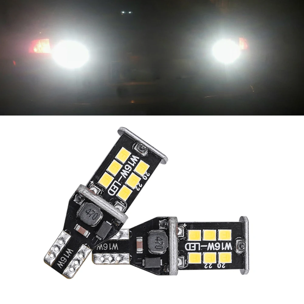 2x Canbus Error Free T15 W16W 921 912 906 901 Led Back-Up Reversing Light Bulbs For Subaru WRX STi Impreza 2015-2019 Tail Lamp