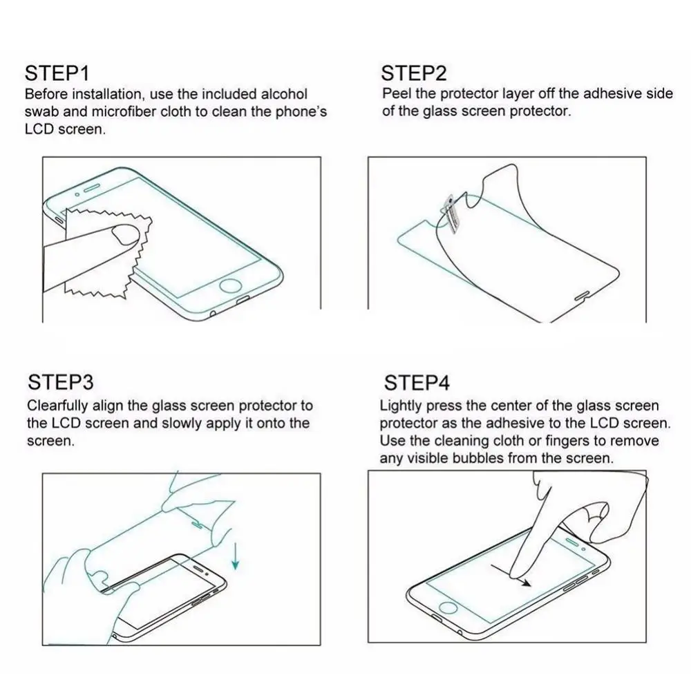 Transparent Clear Tempered Glass Film Screen Protector for Kindle Paperwhite 1/2/3
