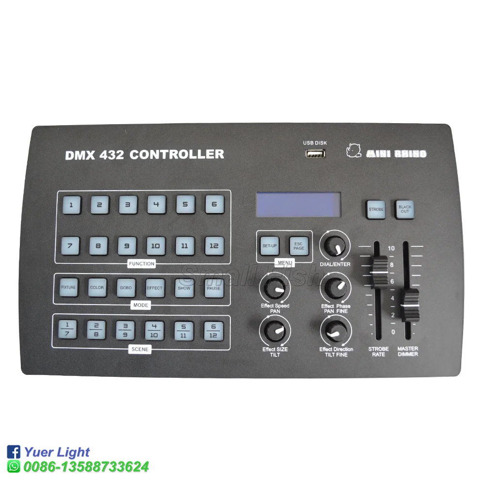 Disco Light Controller 432 Channel DMX 512 Console Stage Lighting Dj Controller For LED Par Moving Head Spotlight Party Lights