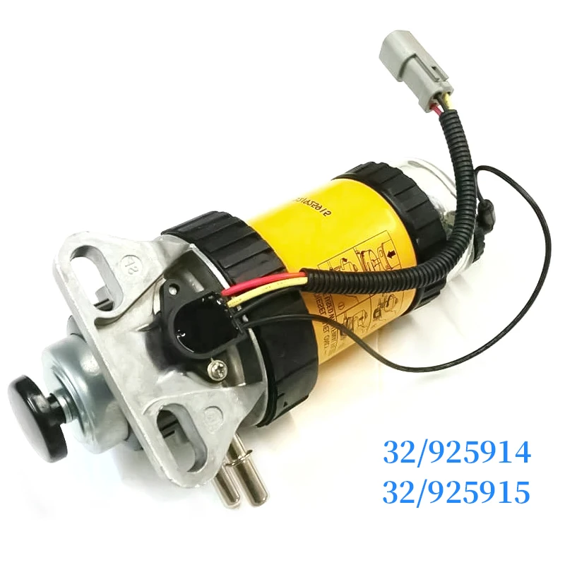 Fuel Filter Hand pressure pump/Electric  Assembly 32/925914 32/925915 Diesel Engine Fuel Water Separator For JCB