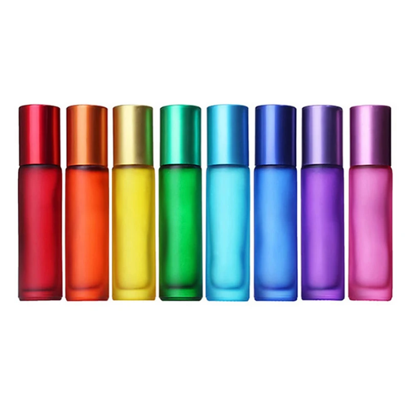 5/10/50 Stück 10 ml Roll-On-Flasche, dickes Milchglas, Parfümflasche, nachfüllbar, leerer Roller, Fläschchen für ätherische Öle – Detail 4
