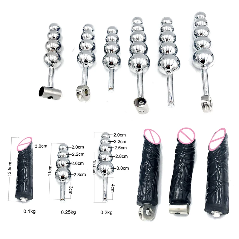 Removable Chastity Belt Accessories Anal Beads Anal Plug Silicone Dildo 4/5 Ball Sex Toys for Men Couple Women Male Masturbator