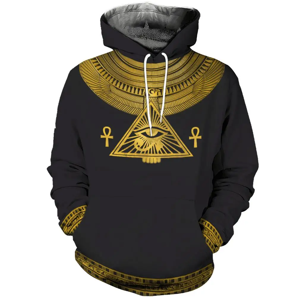 PLstar Cosmos 2019 Fashion hoodies 3D All Over Printed Horus Egyptian God Clothes Sweatshirt Harajuku streetwear sudadera hombre