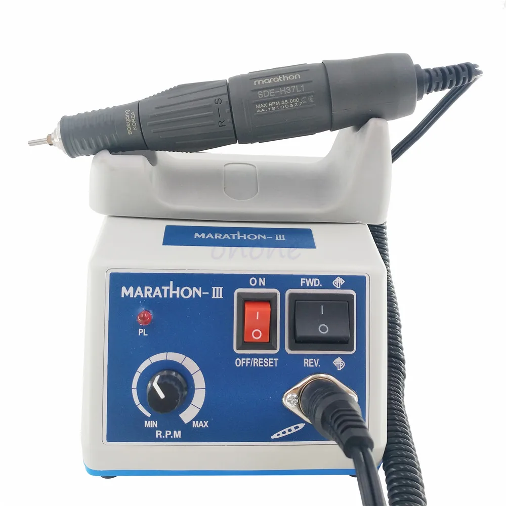 

Good Quality Dental Lab MARATHON Micromotor Machine N3 + 35K RPM SDE-H37L1 Polishing Handpiece Saeyang