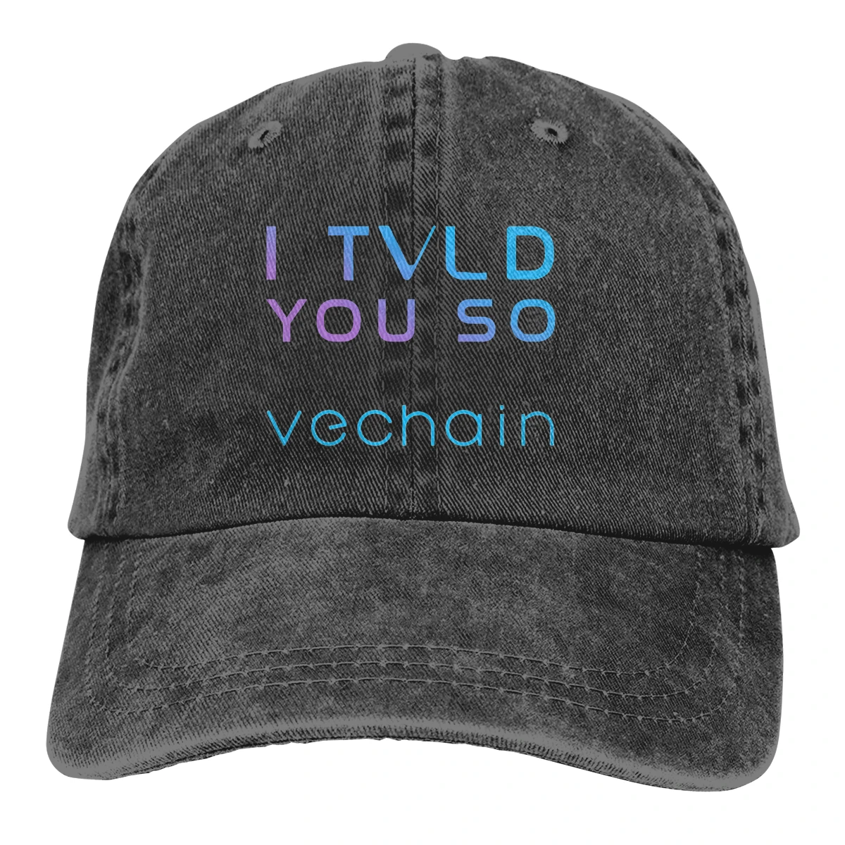 I Told You So The Baseball Cap Peaked capt Sport Unisex Outdoor Custom VeChain Coin VET Cryptocurrency Hats