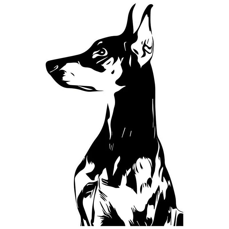 S51081 Various Sizes/Colors Car Stickers Vinyl Decal Doberman Pinscher Motorcycle Decorative Accessories Waterproof