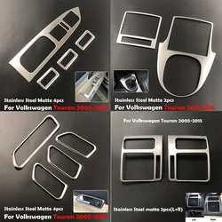 Fit For Volkswagen Touran 2005-2015 Car Styling Gear Panel Water Cup Holder Air Vent Window Lift Trim Decoration Frame Sticker