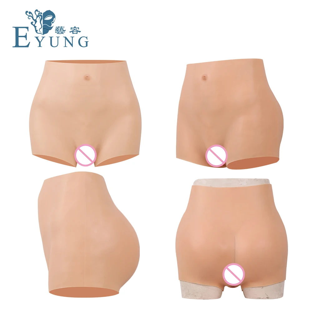 Eyung Sissy Crossdresser Drag Queen Silicone Realistic Vagina Panties Hip Buttock Lift Underwear With Penetrable Vagina Pussy