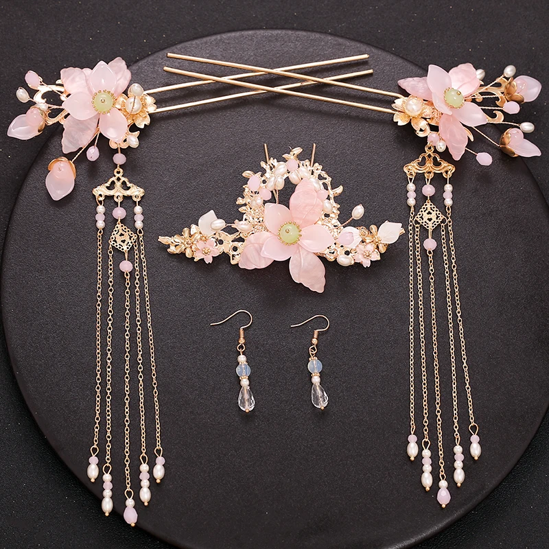 Ancient Style Han Chinese Clothing Headdress Tuinga Hairpin Girls' Accessories Hairpin Pair of Hair Stick Hair Accessories