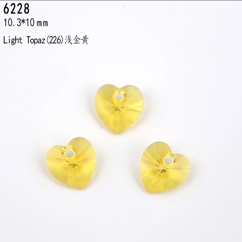 Ms.Betti Heart Pendant 6228 Austrian Crystal Beads For DIY Jewelry Making Accessories Findings