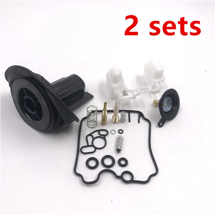 2 set Carburetor Repair Kit with float for XTZ750H 1989-1997 TDM850 XTZ 750 XTZ750 TDM 850