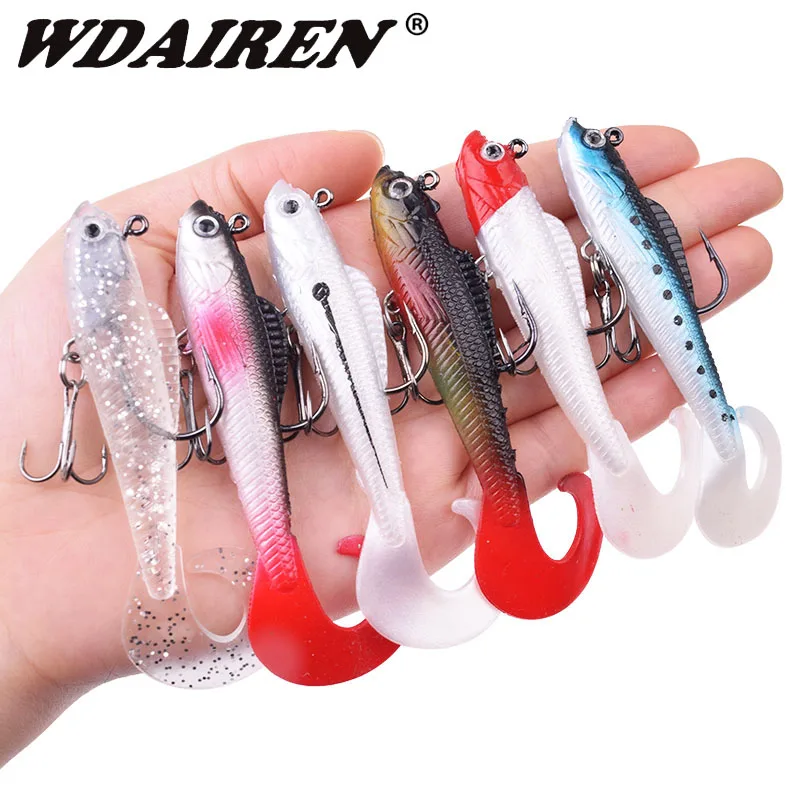 

1pcs Swimbait Artificial Jig Bait Soft Silicone Wobblers Fishing Lure Accessories for Sea Freshwater for Bass Carp Pike​ Tackle