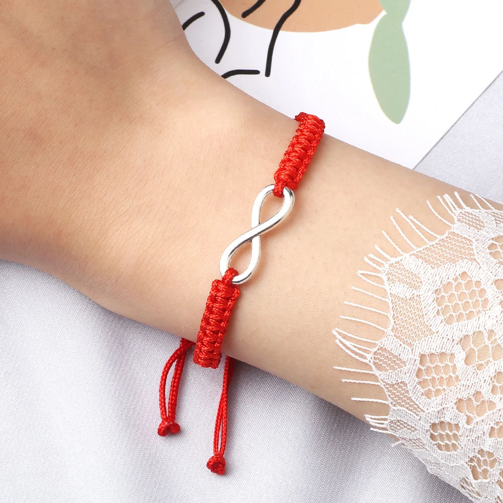 Charm Couple Infinity Bracelet Handmade Braided Rope Adjustable Bracelets&Bangles Women Men Friendship Fashion Yoga Jewelry Gift